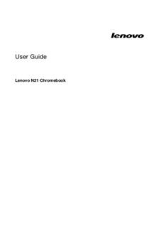 Lenovo N 21 Chromebook manual. Camera Instructions.